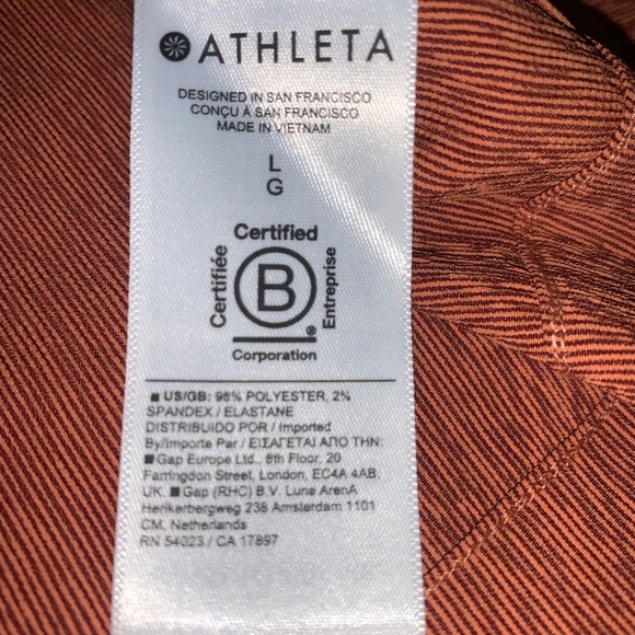 NWT - Athleta - Rustic Brown Lightweight Echo Top - Picture 9 of 11